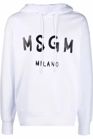 Msgm Logo-print pullover hoodie