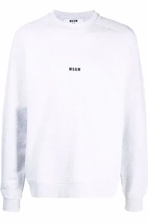 Msgm Logo-print crew neck jumper