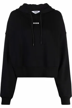 Msgm Logo-print cotton hoodie
