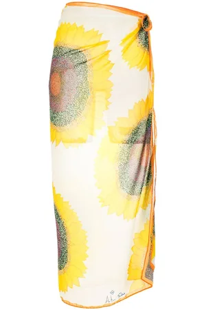 AMIR SLAMA Printed beach skirt