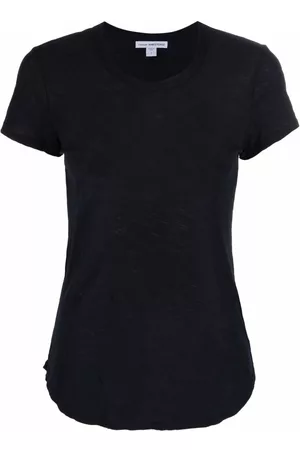 James Perse Women Short Sleeve - Crew neck cotton T-shirt