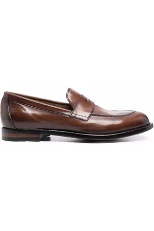 Officine creative Round-toe leather loafers