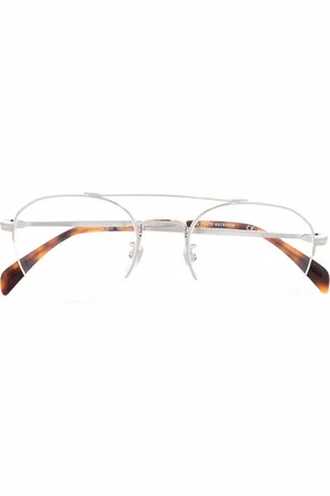 DB EYEWEAR BY DAVID BECKHAM Tortoiseshell-effect pilot-frame glasses