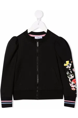 MONNALISA Powerpuff Girls zip-up bomber jacket