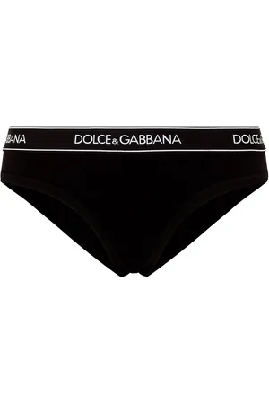 Dolce & Gabbana High-waisted logo-waistband briefs