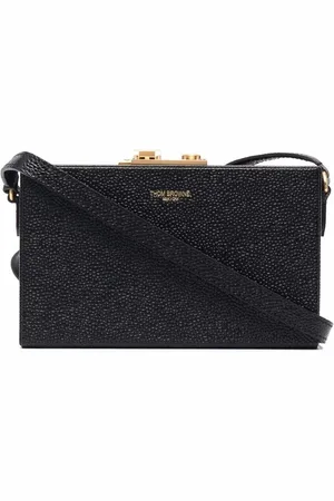 Thom Browne Grained leather crossbody bag
