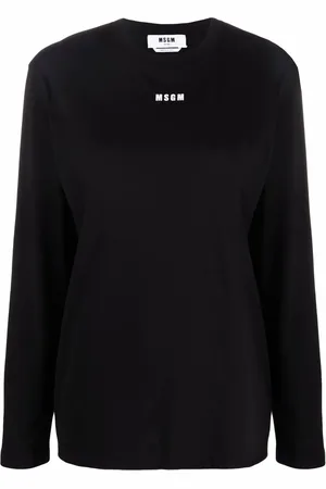 Msgm Logo-print long-sleeve T-shirt