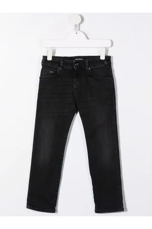 Emporio Armani Logo-plaque straight-leg jeans