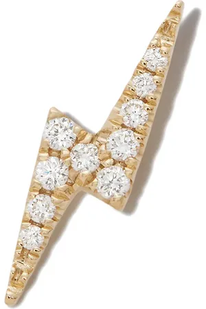 Maria Tash 18kt yellow Lightning Bolt earring