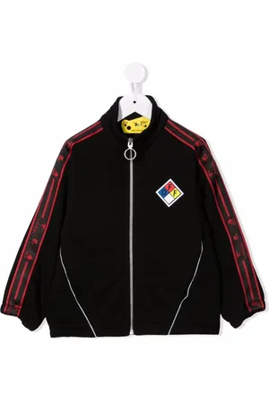 OFF-WHITE Logo-tape track jacket