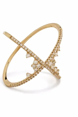 DJULA 18kt yellow Fairy Tale X diamond ring