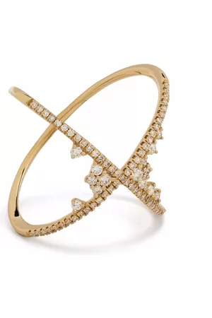 DJULA 18kt yellow Fairy Tale X diamond ring