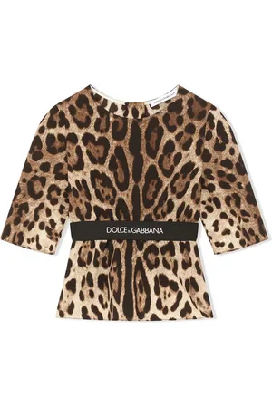 Dolce & Gabbana Leopard-print stretch-silk top