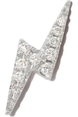 Maria Tash 18kt white Lightning Bolt earring