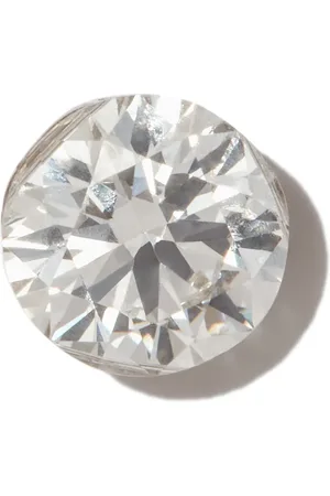 Maria Tash 18kt white invisible set diamond single earring