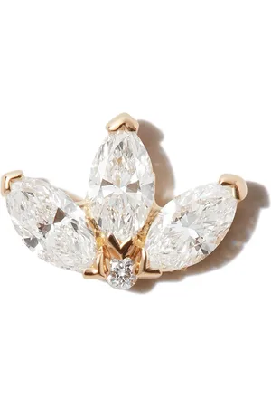Maria Tash 18kt yellow Engraved Lotus earring