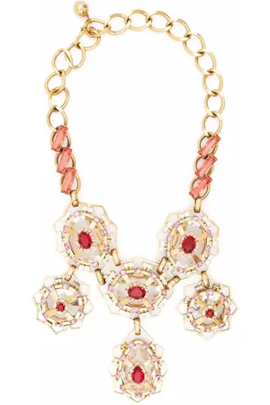 Lanvin 2010s gemstone-embellished necklace