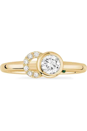 COURBET 18kt recycled yellow CO laboratory-grown diamond ring