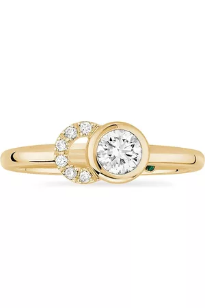 COURBET 18kt recycled yellow CO laboratory-grown diamond ring