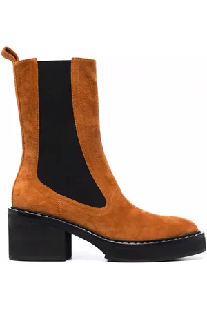Khaite Calgary suede-leather boots