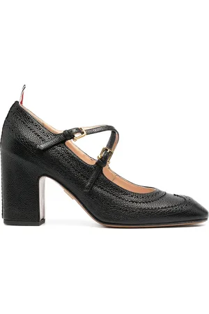 Thom Browne Cross-strap detail brogued mary-jane pumps