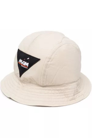 MSGM Logo-patch bucket hat