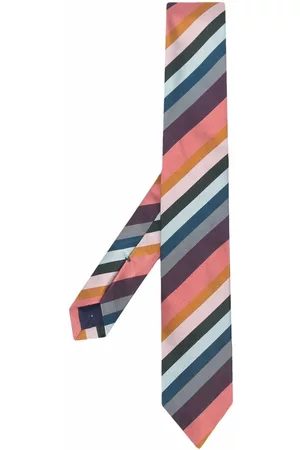Paul Smith Men Bow Ties - Diagonal-stripe silk tie