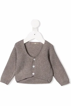 LITTLE BEAR Stone wool cardigan