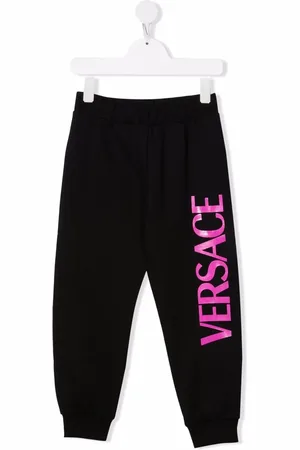 VERSACE Logo-print cotton sweatpants