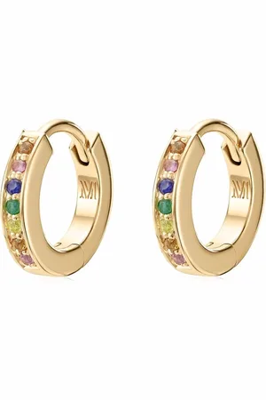 Monica Vinader Skinny gemstone huggie earrings