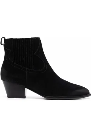 Ash Harper pointed-toe stacked-heel ankle boots