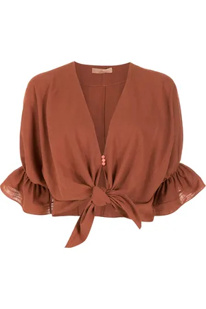 CLUBE BOSSA Rubin tie-front blouse