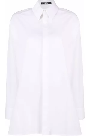 Karl Lagerfeld Women Long Sleeve - Classic cotton shirt