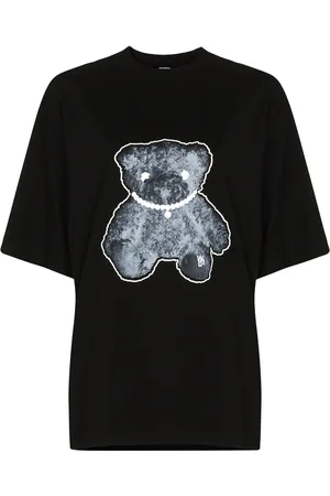 We11 Done Pearl Necklace Teddy cotton T-shirt