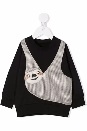 Wauw Capow by Bangbang Sloth-appliqu??d jersey sweatshirt
