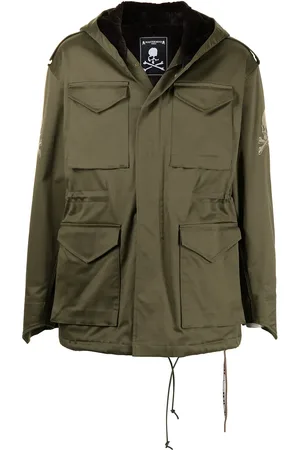 MASTERMIND Hooded concealed windbreaker