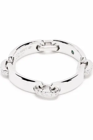 COURBET 18kt recycled white gold CELESTE laboratory-grown diamond band ring