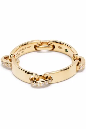 COURBET 18kt recycled yellow CELESTE laboratory-grown diamond band ring
