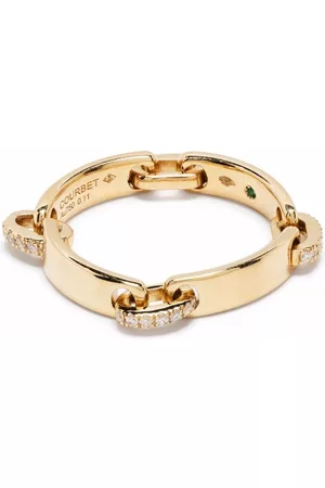COURBET 18kt recycled yellow CELESTE laboratory-grown diamond band ring