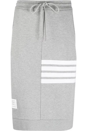 Thom Browne Four-bar midi skirt