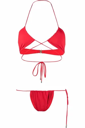 Manokhi Wrap-around halterneck bikini