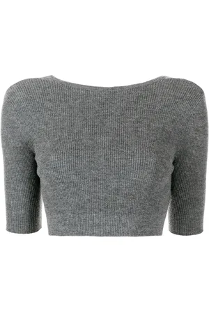 Cashmere In Love Liza open-back crop top