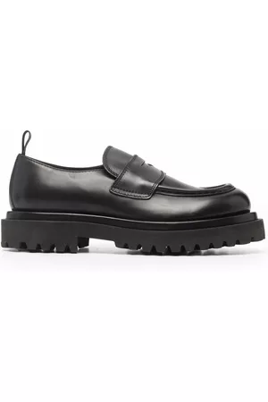 Officine creative Women Lace up Ballerinas - Polished calf leather loafers