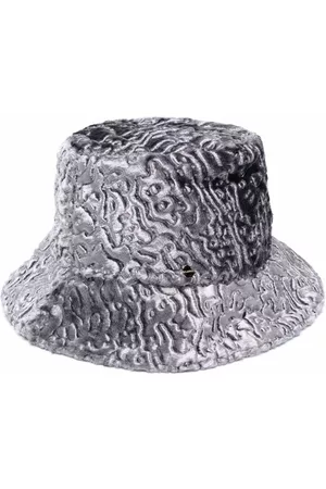 Flapper Textured metallic bucket hat