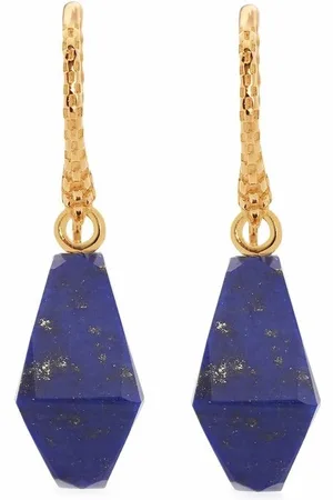 Monica Vinader Geometric gemstone wire earrings