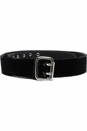 Gianfranco Ferré 1990s double-pink buckled velvet belt