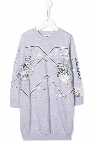 Kenzo Tiger-print logo dress