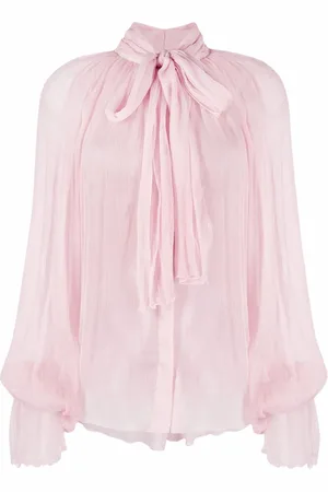 Atu Body Couture Pussy bow-collar silk blouse