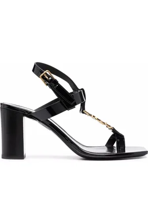 Saint Laurent Cassandra logo 75mm sandals