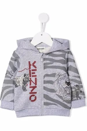 Kenzo Zebra stripe motif hoodie